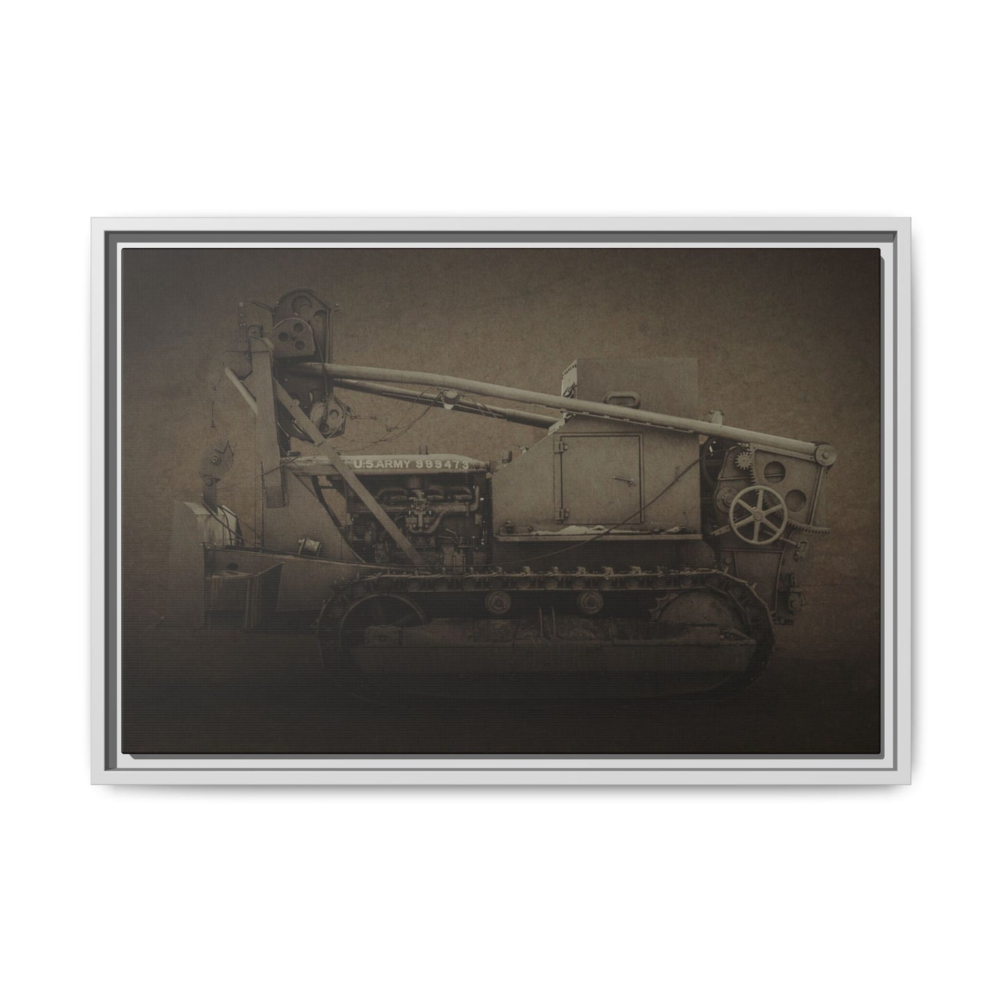 Vintage Military  D7 Diesel Ten | Photo Wall Art on Canvas