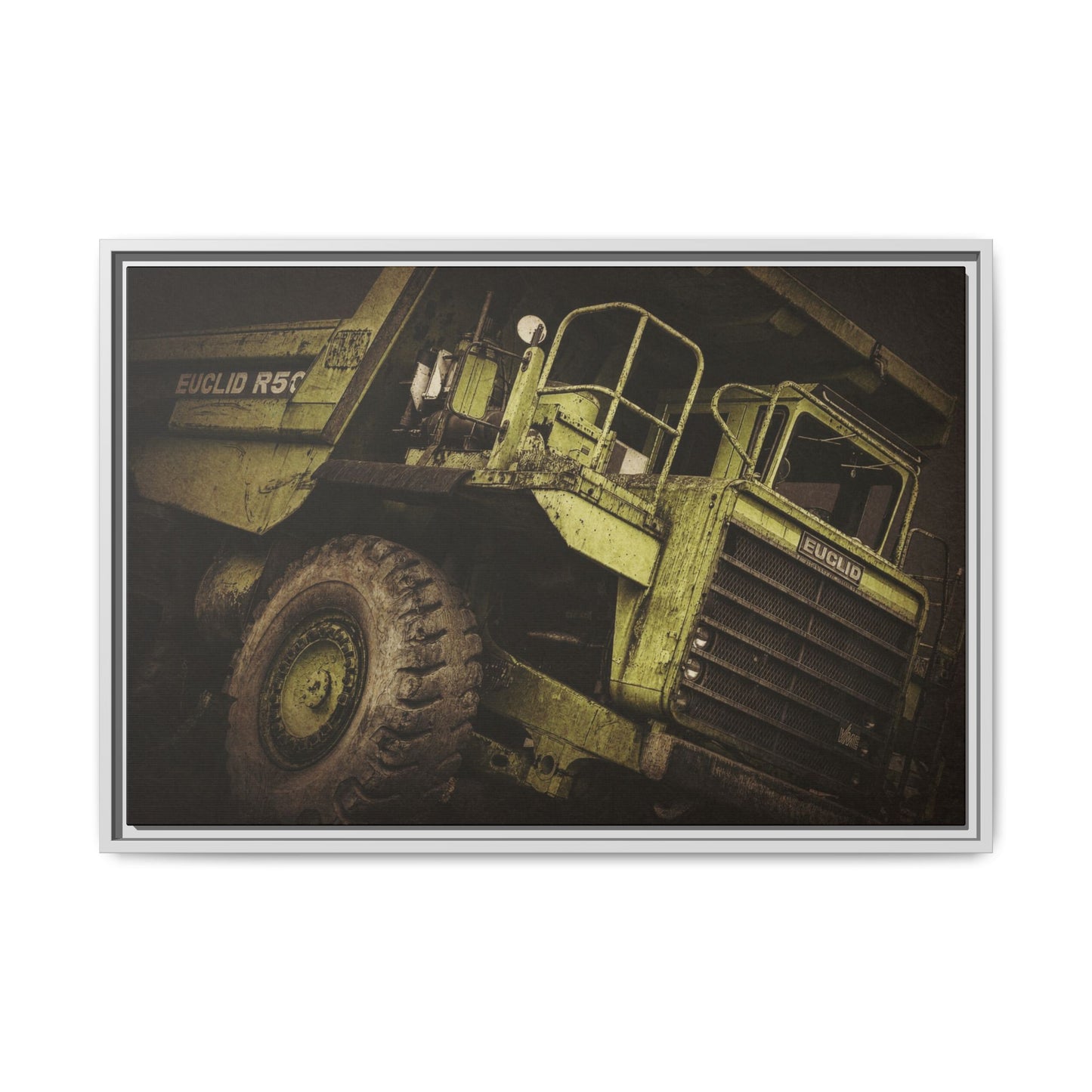 Classic Euclid Hauler Action | Framed Wall Art on Stretched Canvas
