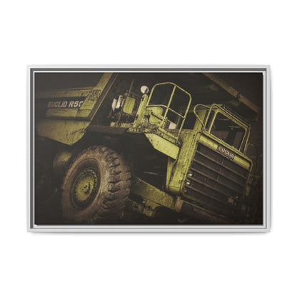 Classic Euclid Hauler Action | Framed Wall Art on Stretched Canvas