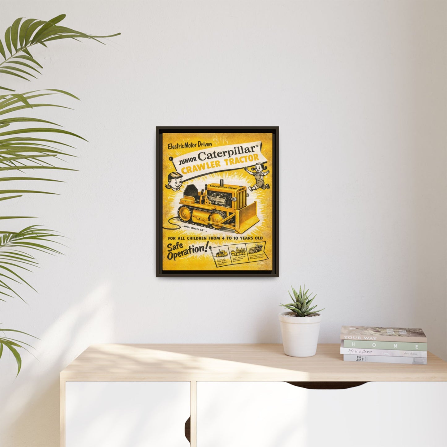 Junior Crawler Vintage Advertisement Art | Framed Wall Art on Canvas