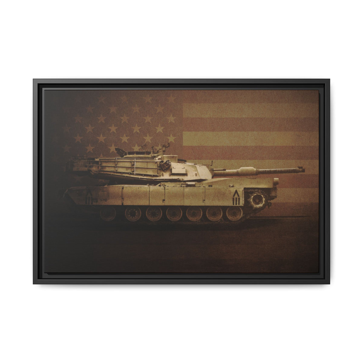 Abrams M1 Tank | Framed Wall Art on Stretched Canvas