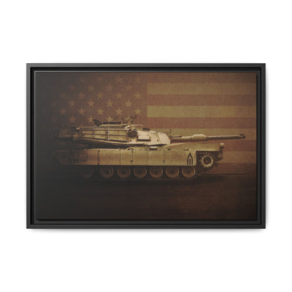 Abrams M1 Tank | Framed Wall Art on Stretched Canvas