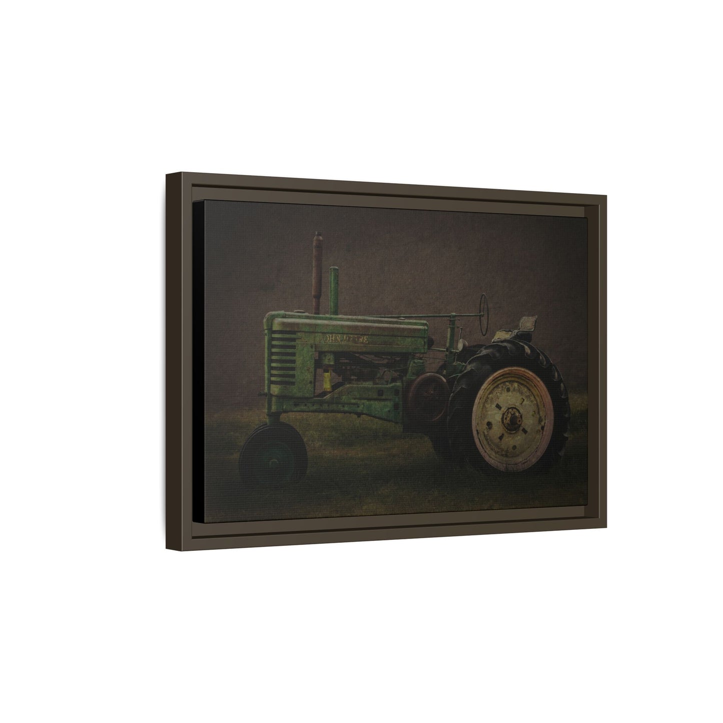 Vintage Weathered John Deere Model G | Framed Wall Art on Stretched Canvas
