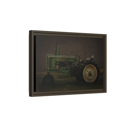 Vintage Weathered John Deere Model G | Framed Wall Art on Stretched Canvas