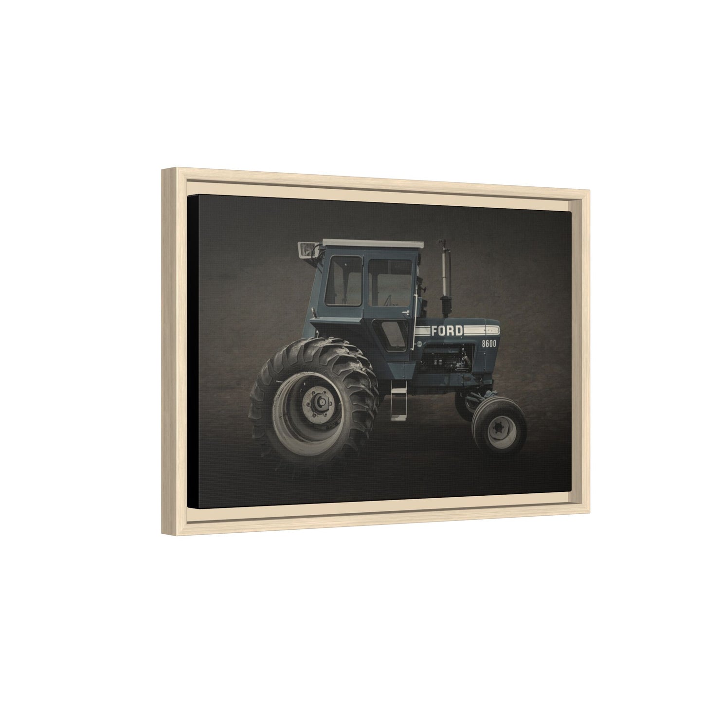 Vintage Ford 8600 Tractor Photo Wall Art on Canvas