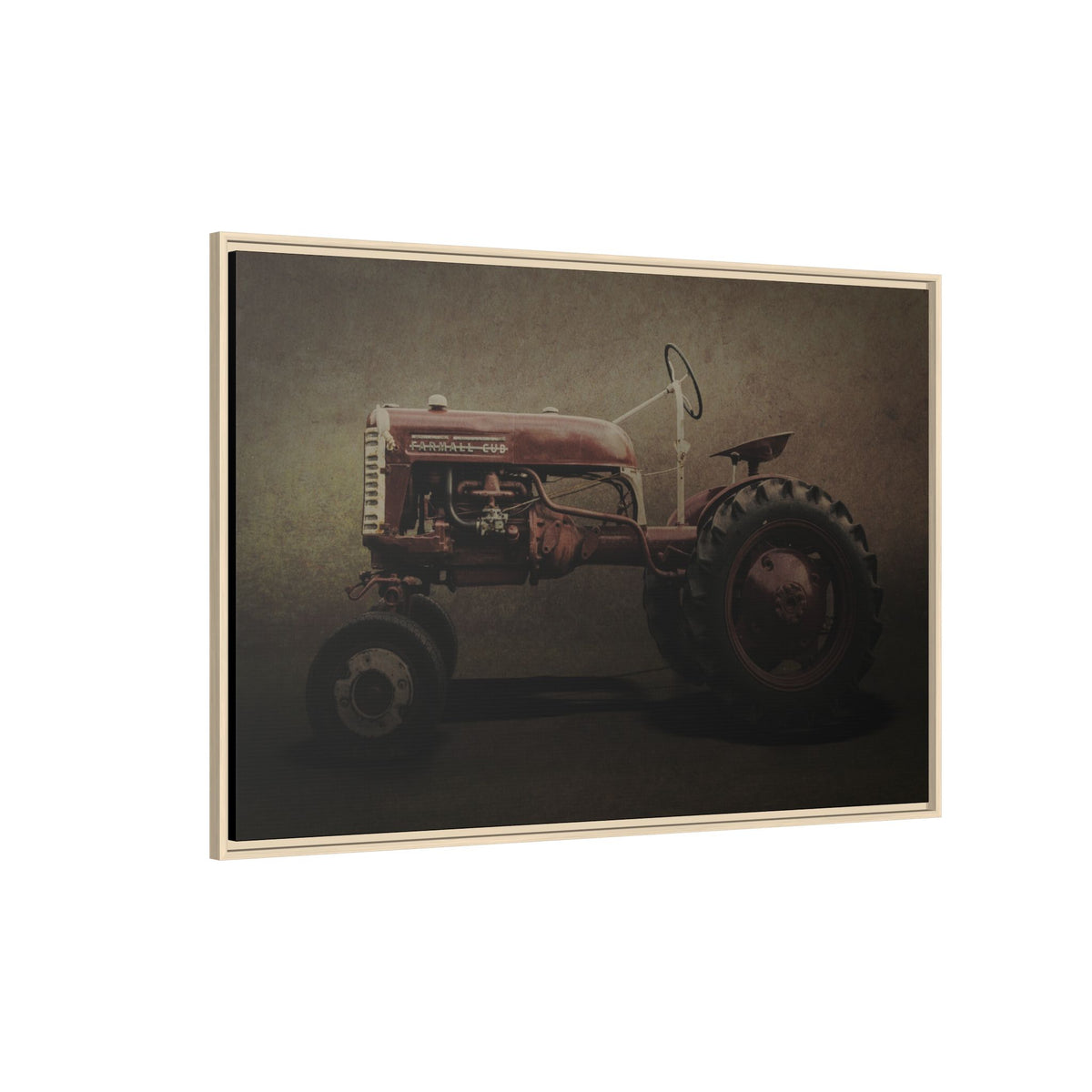 Vintage Farmall Cub Tractor | Framed Wall Art on Stretched Canvas