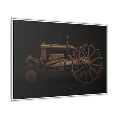 Vintage Ford Fordson Steel Wheel Photo Wall Art on Framed Canvas