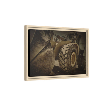 Big Bucket Loader | Framed Wall Art on Stretched Canvas