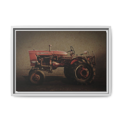 Vintage Farmall Model 140 Tractor | Framed Wall Art on Stretched Canvas