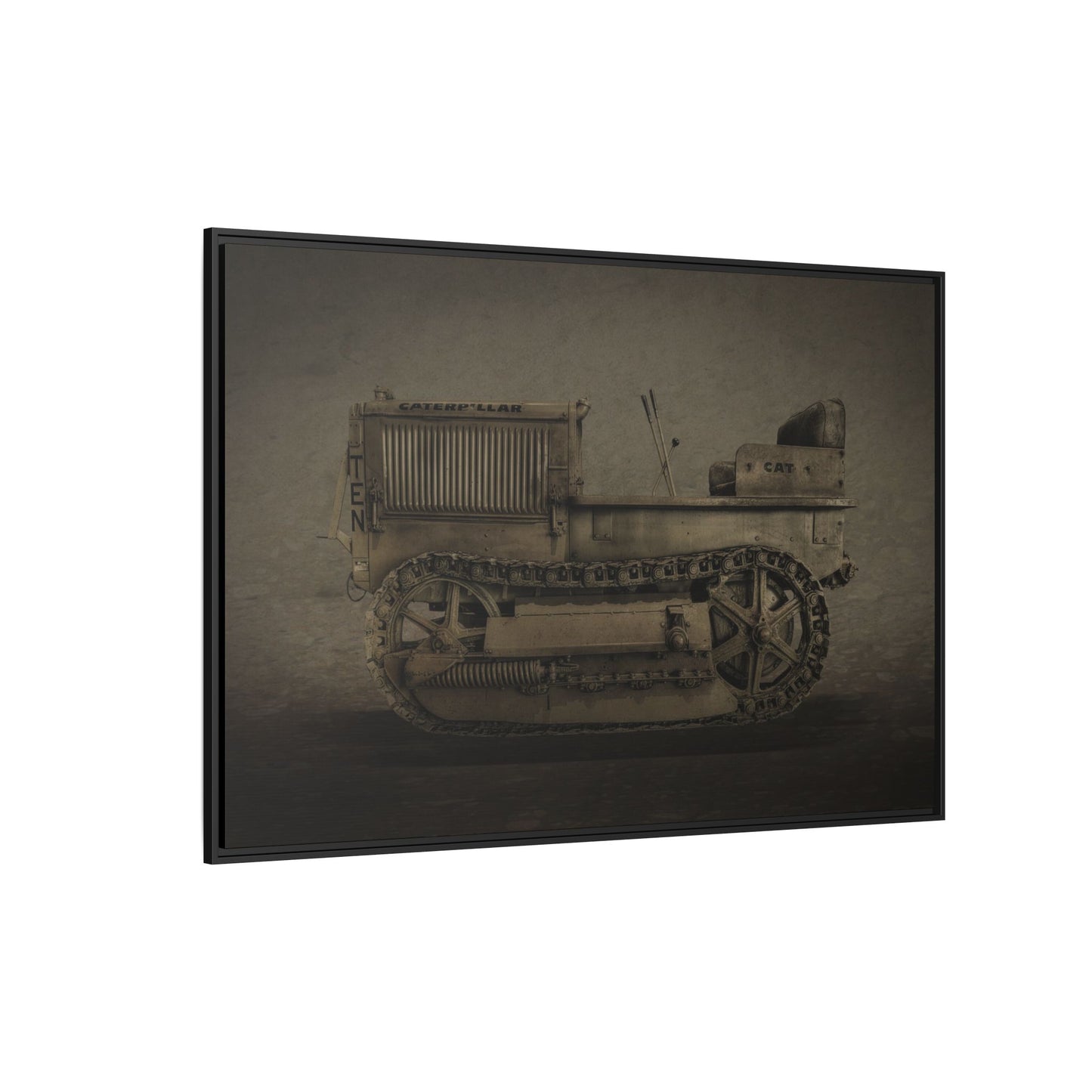 Vintage Crawler 10 'TEN' Tractor | Photo Wall Art on Framed Canvas