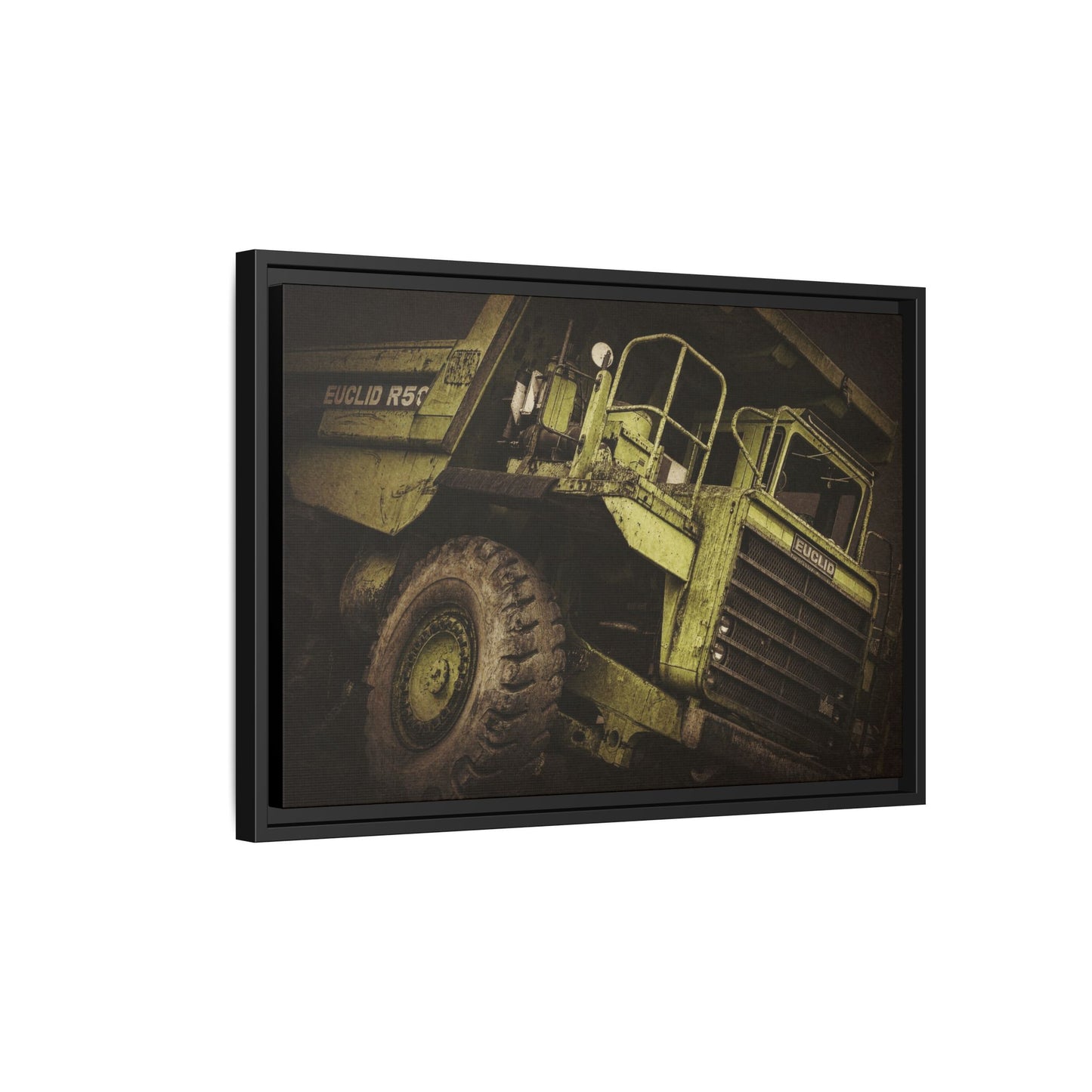 Classic Euclid Hauler Action | Framed Wall Art on Stretched Canvas