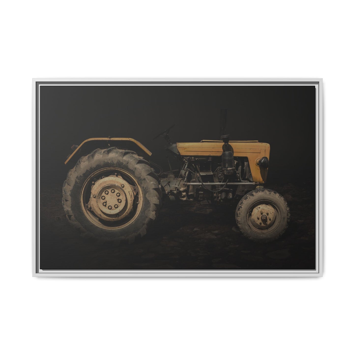 Vintage Usra Tractor Photo Wall Art on Canvas