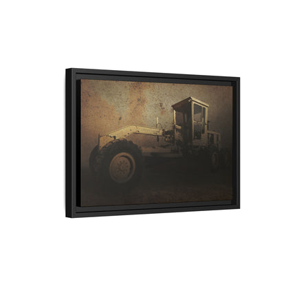Classic 120G Motorgrader Action| Framed Wall Art on Canvas