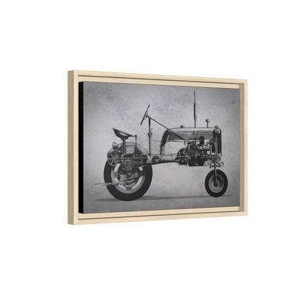 Vintage Farmall Pony Cutaway Drawing | Framed Wall Art on Canvas