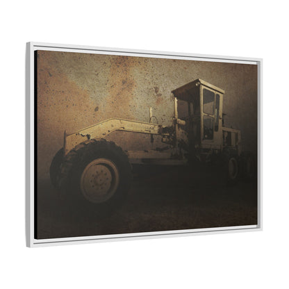 Classic 120G Motorgrader Action| Framed Wall Art on Canvas