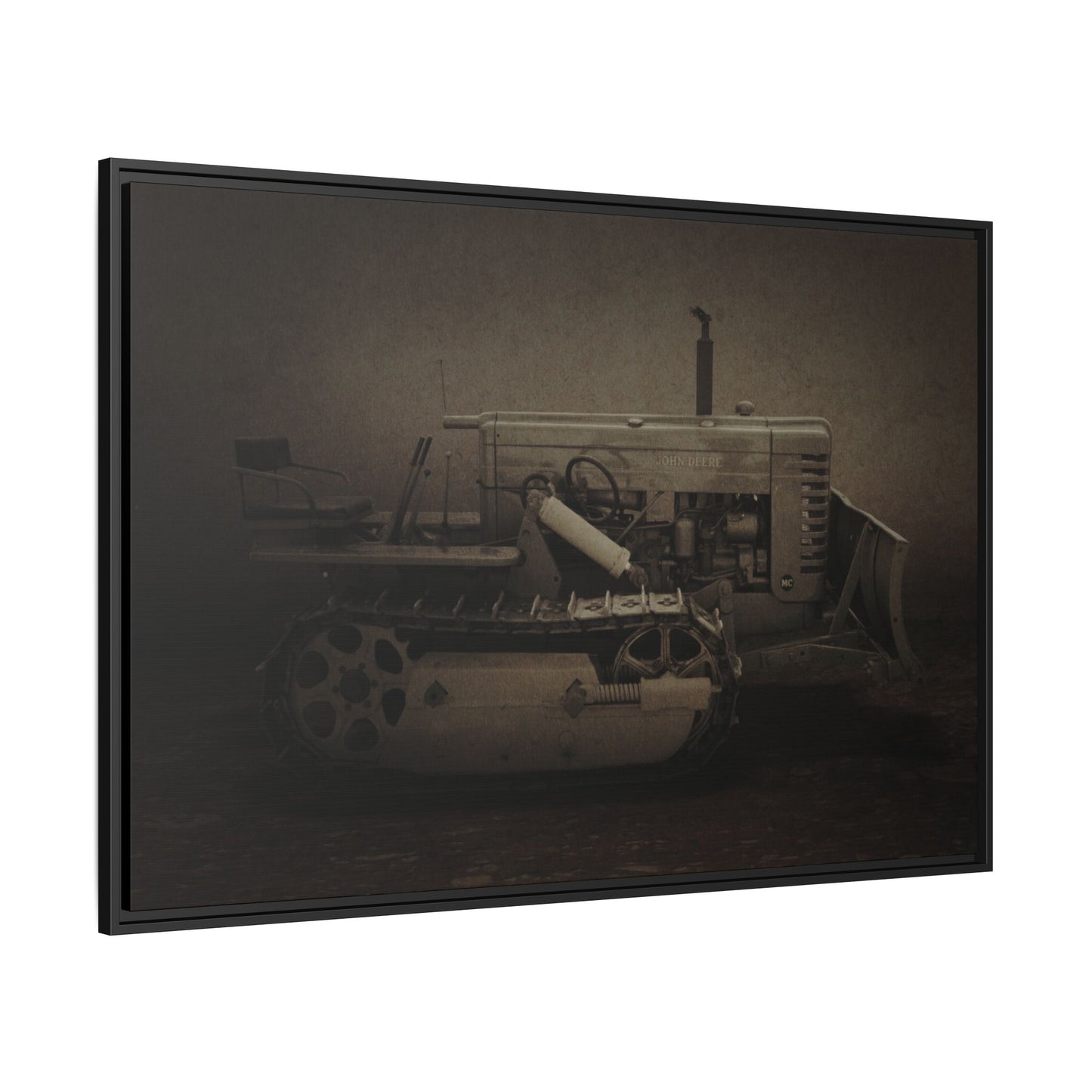 Vintage John Deere MC | Framed Wall Art on Stretched Canvas