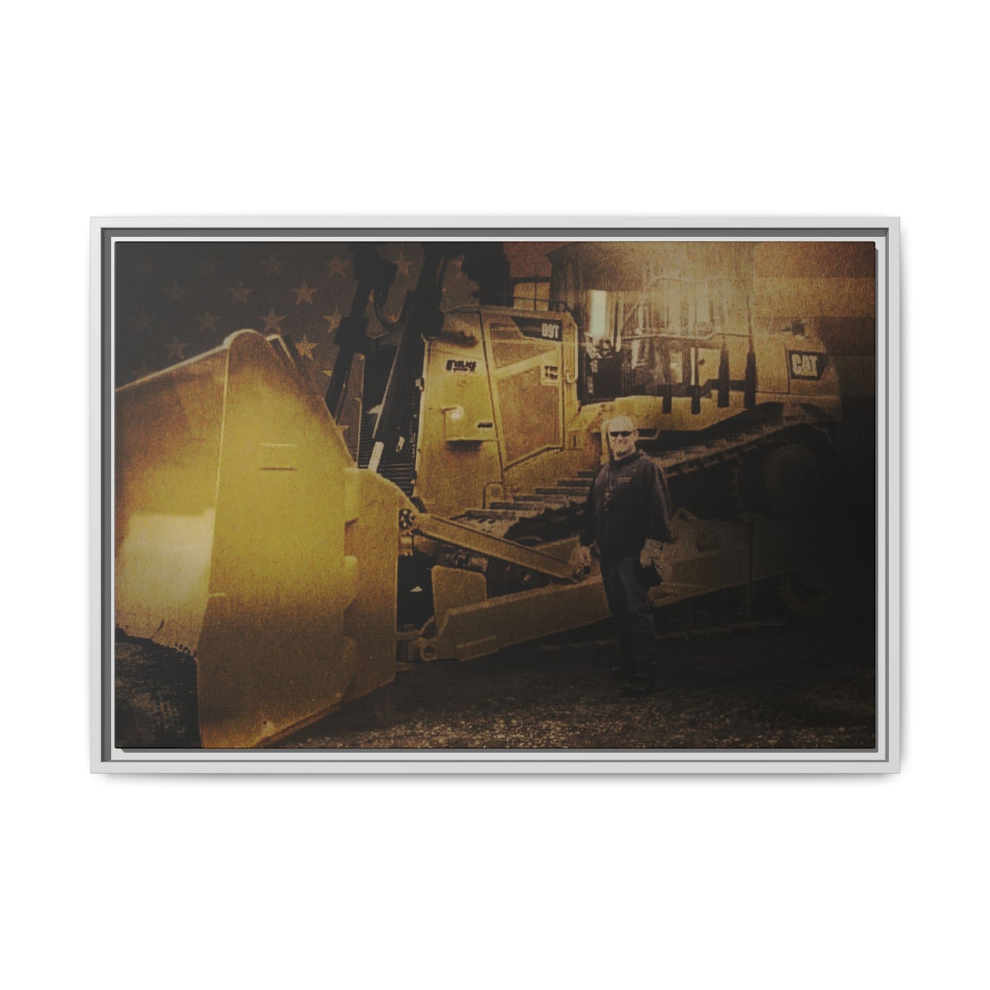 Personalized - Shane Todd - D9T Dozer | Photo Wall Art on Framed Canvas