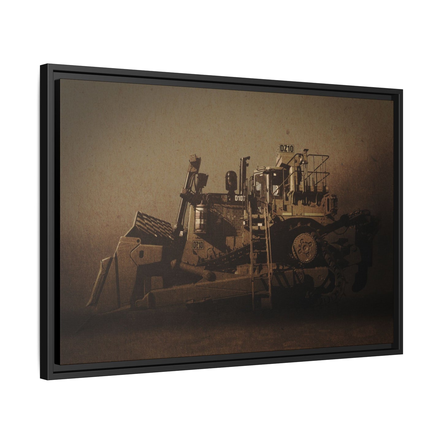 Classic D10Z Dozer | Framed Wall Art on Stretched Canvas