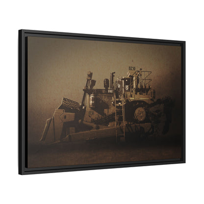 Classic D10Z Dozer | Framed Wall Art on Stretched Canvas