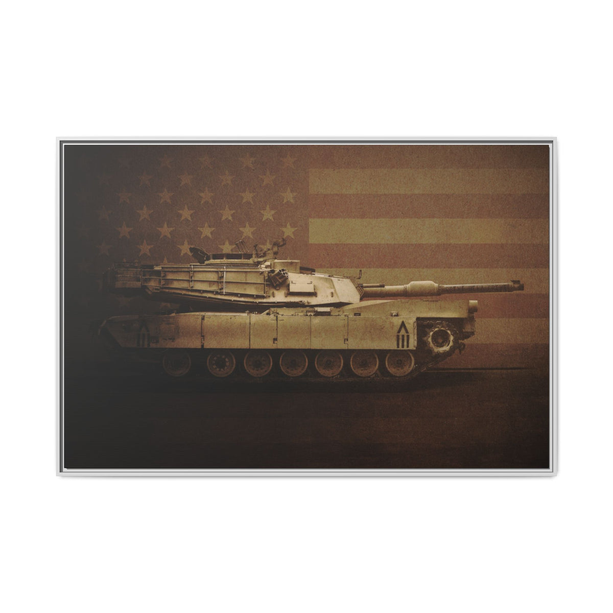 Abrams M1 Tank | Framed Wall Art on Stretched Canvas