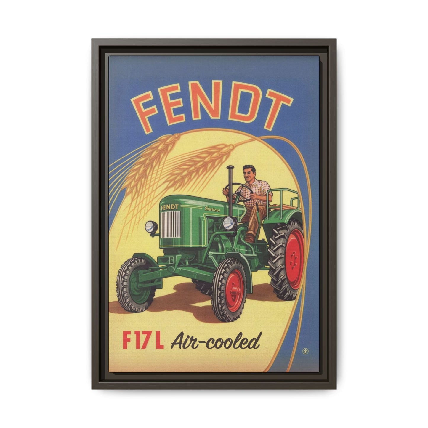 Vintage Fendt 12HP Advertisement | Wall Art on Framed Canvas