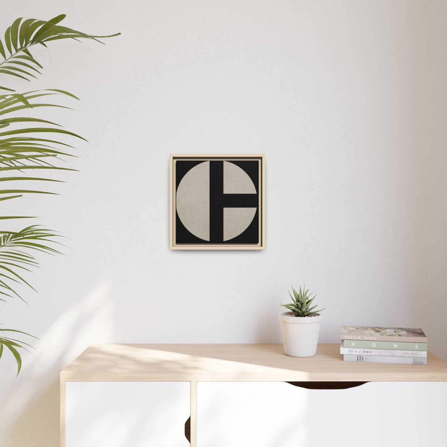 C Moon - CLEAN  | Framed Wall Art on Stretched Canvas