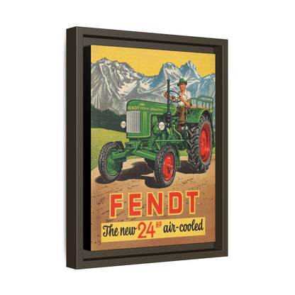 Vintage Fendt Air Cooled 24 Advertisement- Vintage Wall Art on Framed Canvas