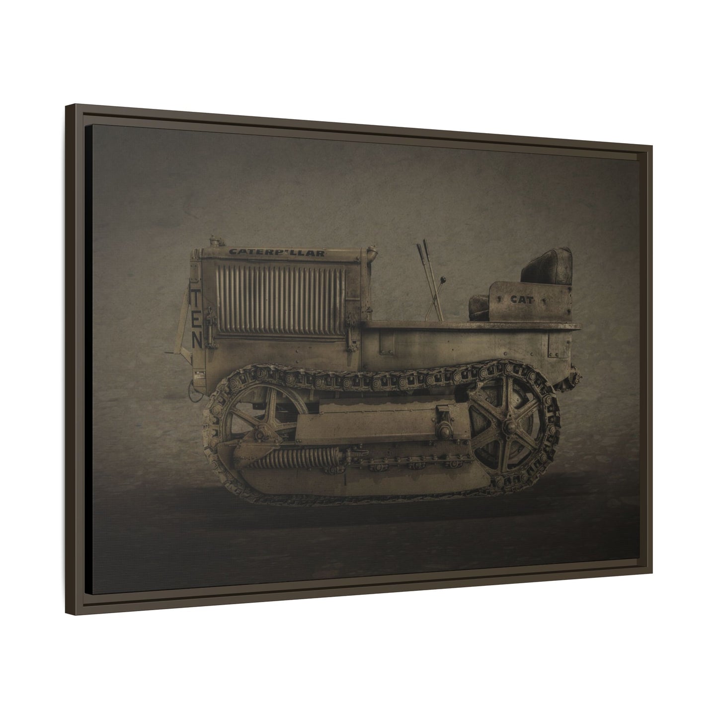 Vintage Crawler 10 'TEN' Tractor | Photo Wall Art on Framed Canvas