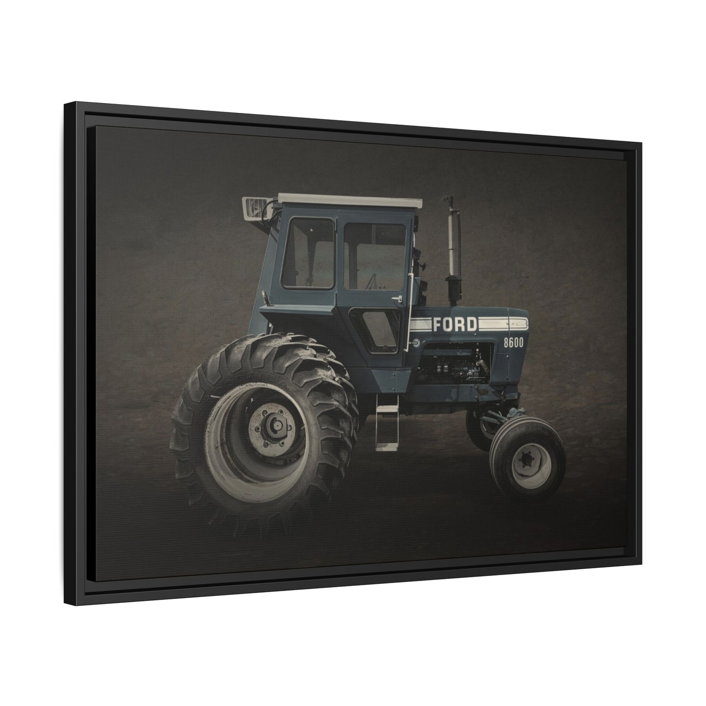 Vintage Ford 8600 Tractor Photo Wall Art on Canvas