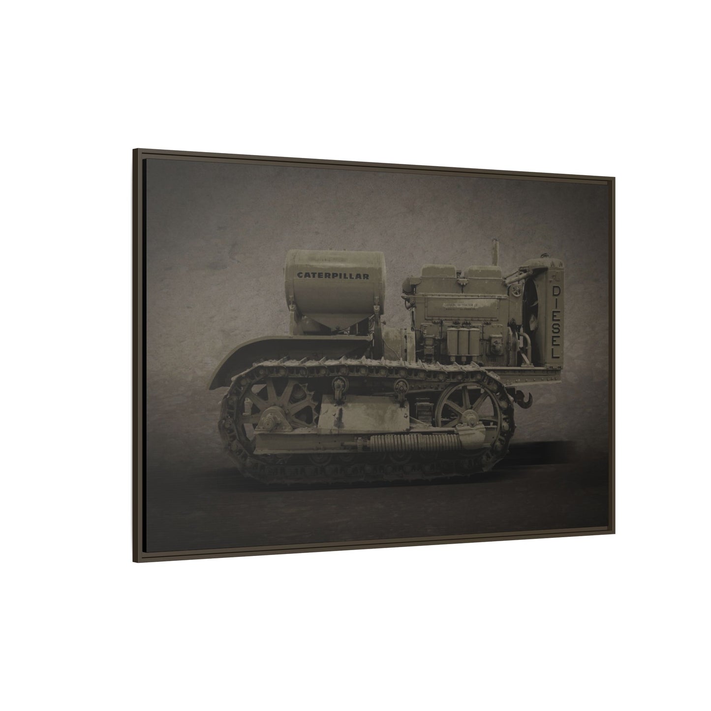 Vintage 60 'Diesel' Crawler | Framed Photo Wall Art on Canvas