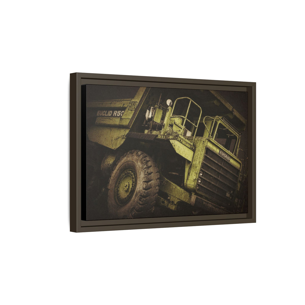 Classic Euclid Hauler Action | Framed Wall Art on Stretched Canvas