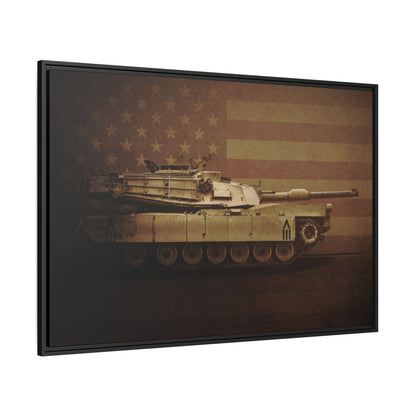 Abrams M1 Tank | Framed Wall Art on Stretched Canvas