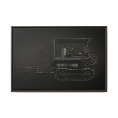 Vintage Holt Crawler Photo Wall Art on Canvas | Industrial Artwork