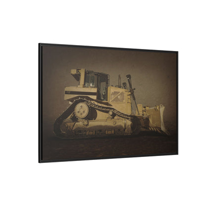 D8 Classic 90's Dozer | Framed Wall Art on Stretched Canvas