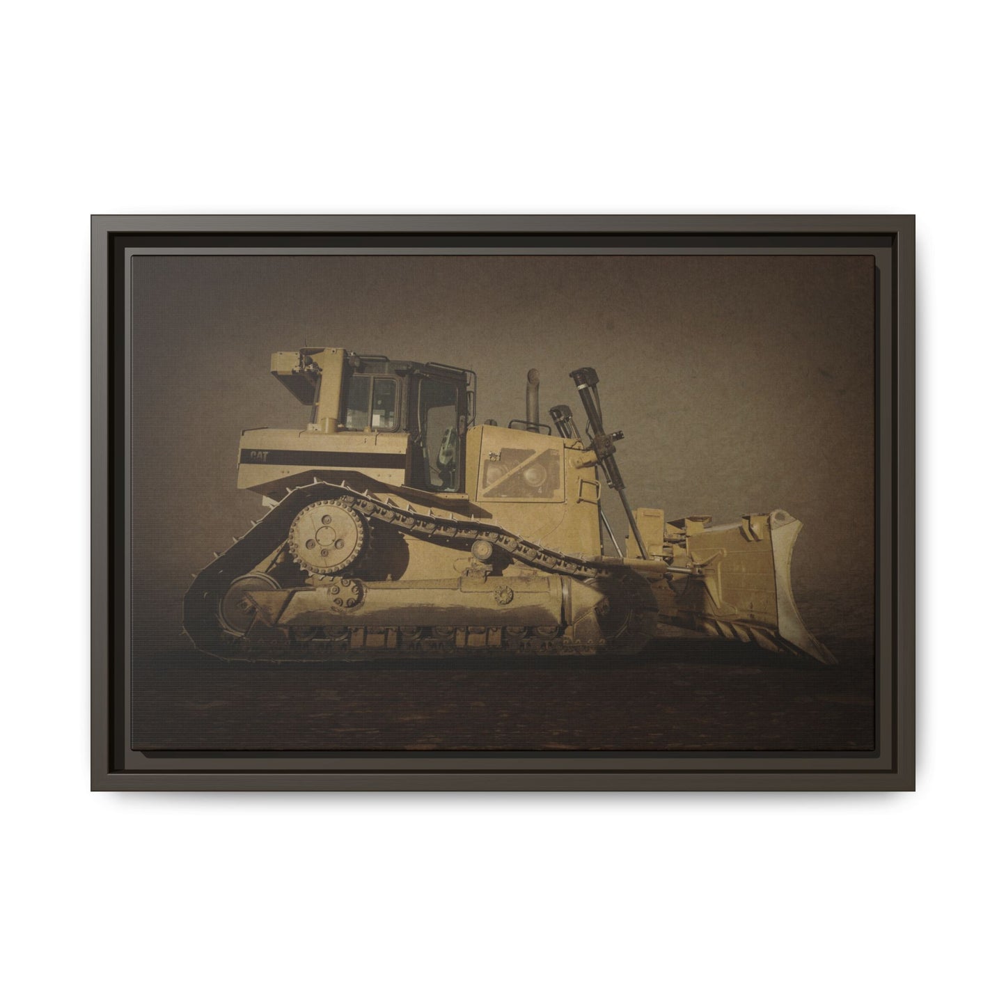 D8 Classic 90's Dozer | Framed Wall Art on Stretched Canvas