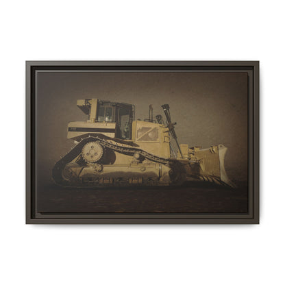 D8 Classic 90's Dozer | Framed Wall Art on Stretched Canvas
