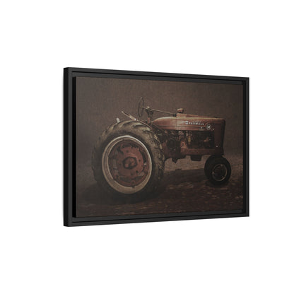 Vintage Farmall M Tractor | Framed Wall Art on Stretched Canvas