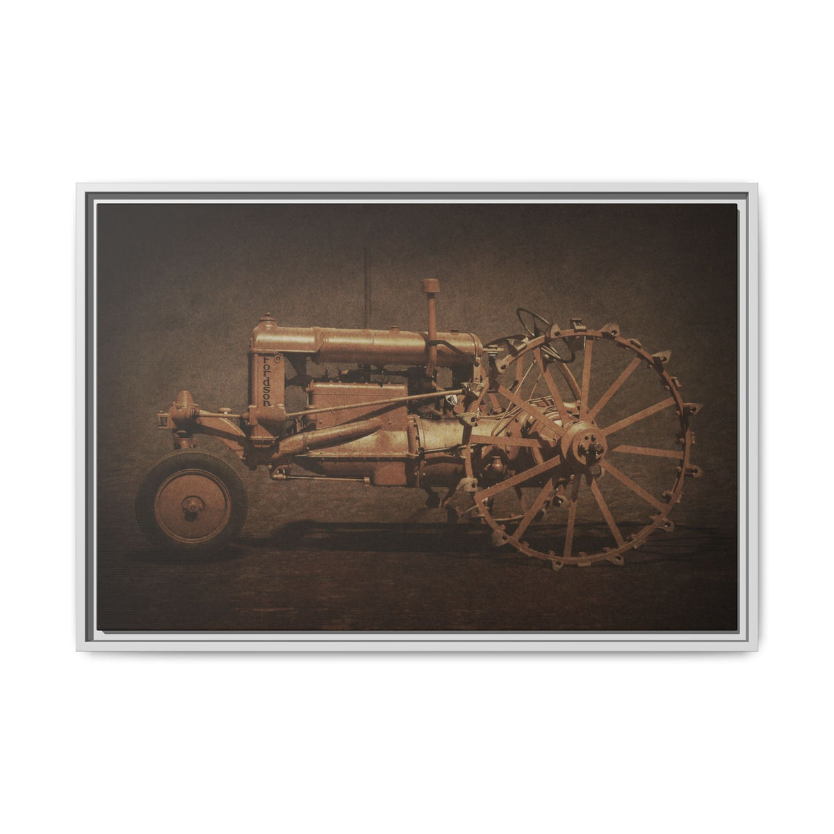 Vintage Ford Fordson Steel Wheel | Wall Art on Framed Canvas