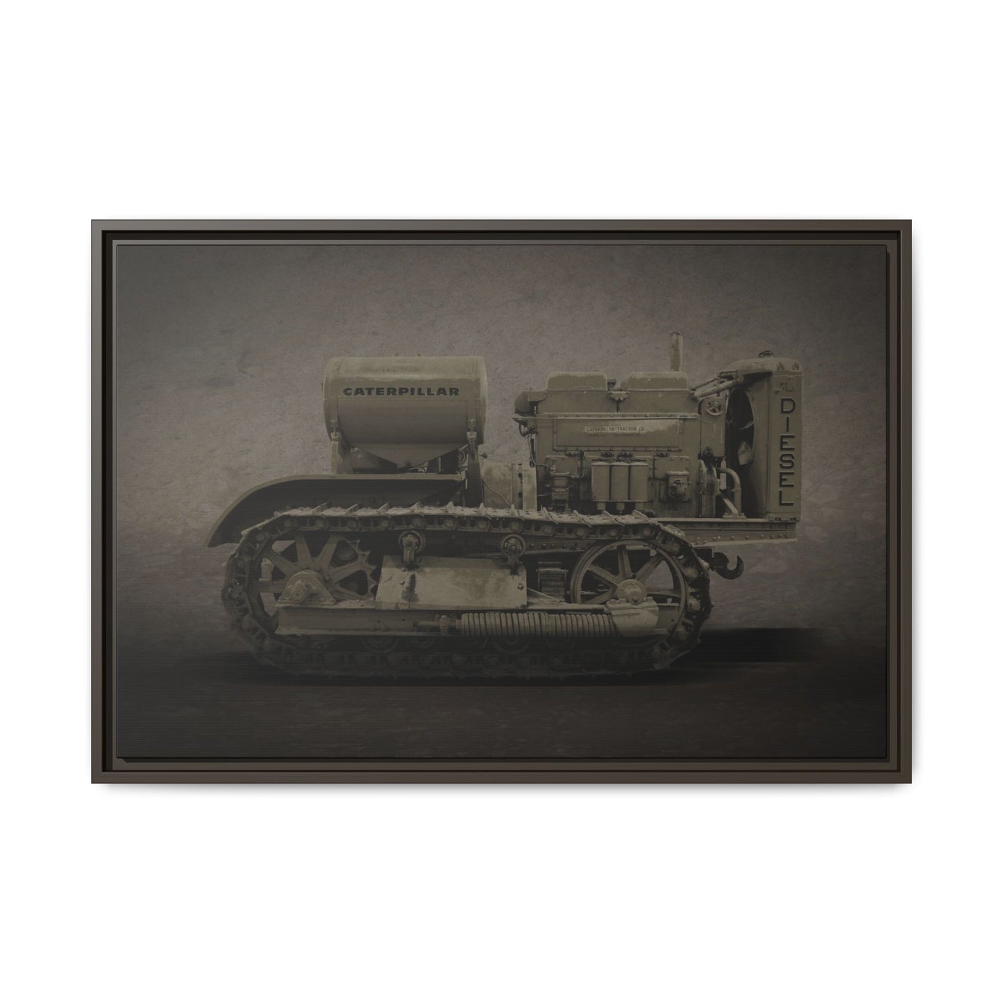 Vintage 60 'Diesel' Crawler | Framed Photo Wall Art on Canvas