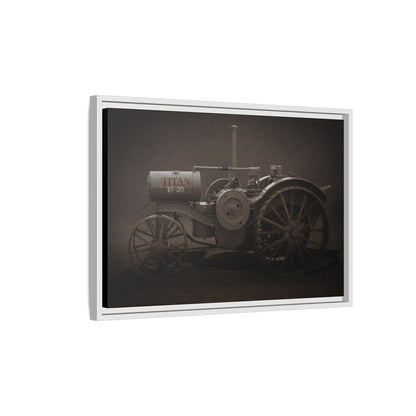 Vintage International Titan 10-20 Tractor | Framed Wall Art on Stretched Canvas
