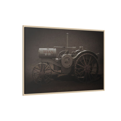 Vintage International Titan 10-20 Tractor | Framed Wall Art on Stretched Canvas