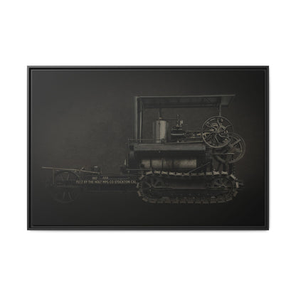 Vintage Holt Crawler Photo Wall Art on Canvas | Industrial Artwork