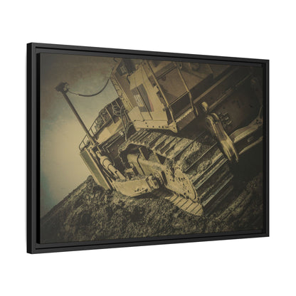 D7E Pushing Incline  | Photo Art on Framed Canvas