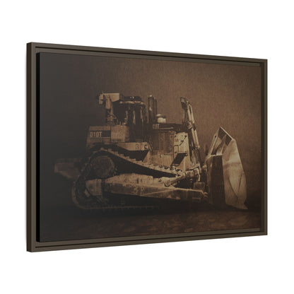 Classic D10T Dozer | Framed Wall Art on Stretched Canvas