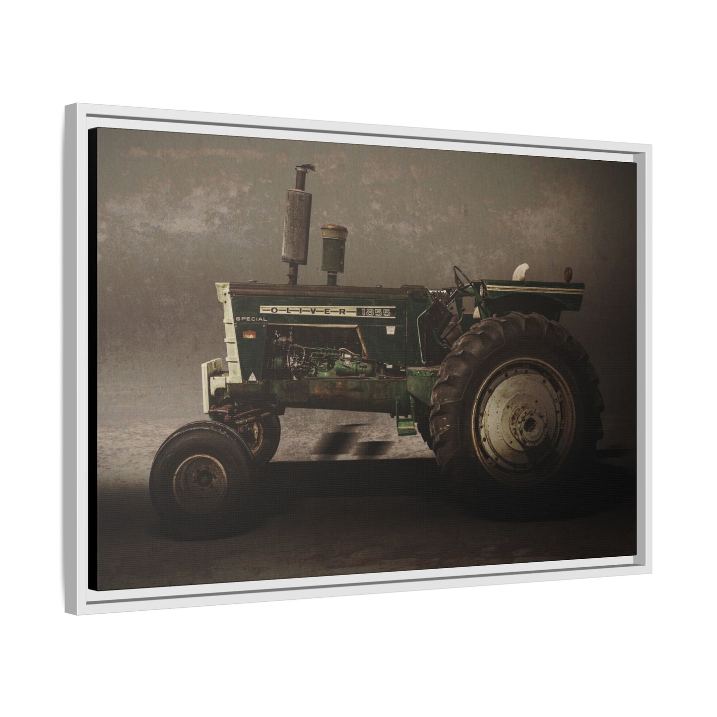 Classic Oliver 1855 Tractor | Framed Wall Art on Stretched Canvas
