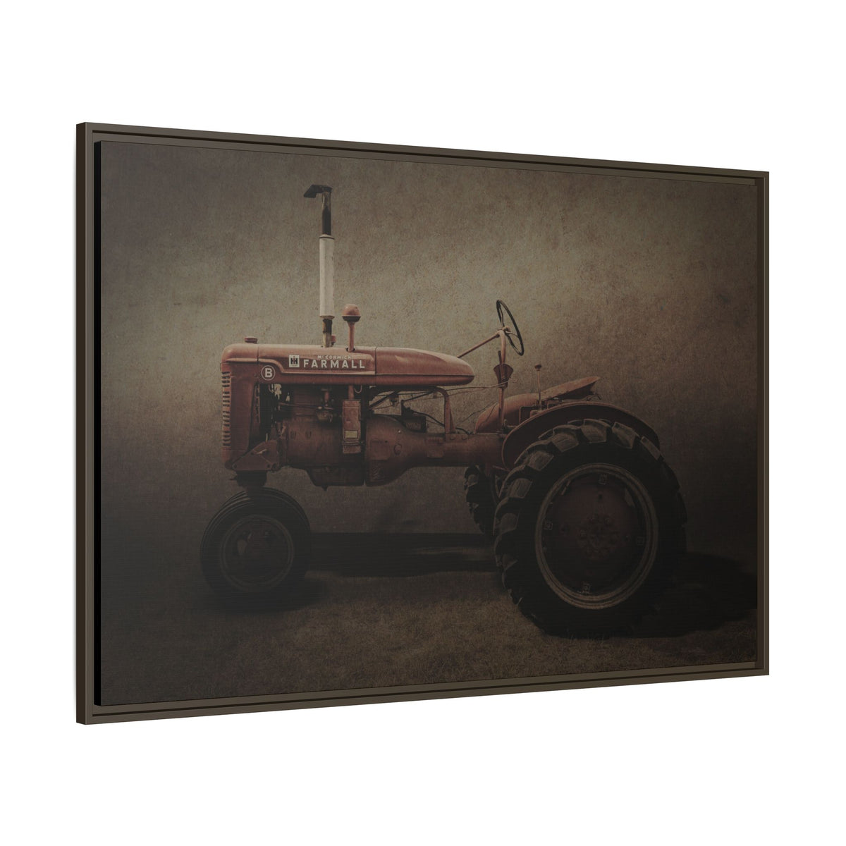 Vintage Farmall Model B Tractor | Framed Wall Art on Stretched Canvas