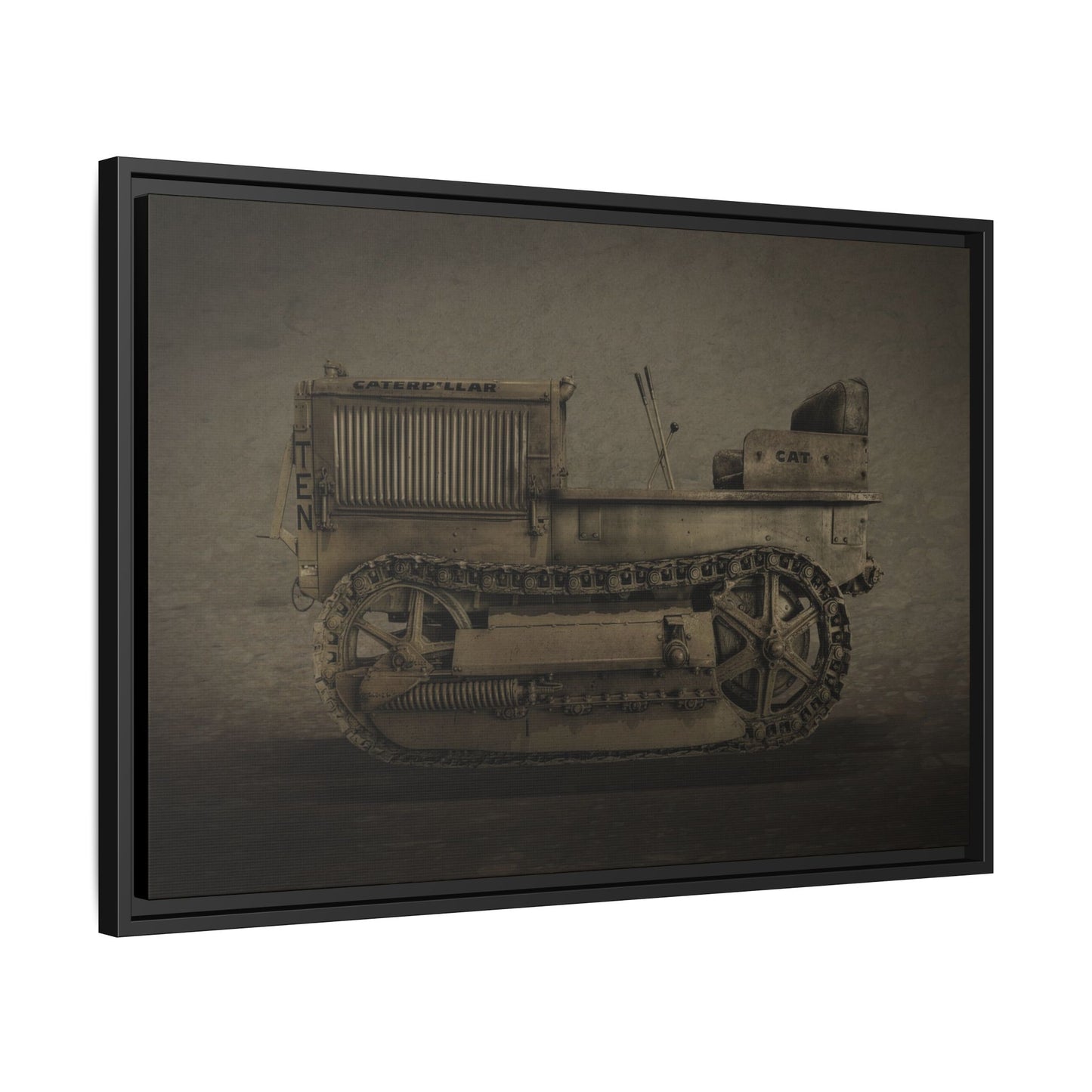 Vintage Crawler 10 'TEN' Tractor | Photo Wall Art on Framed Canvas