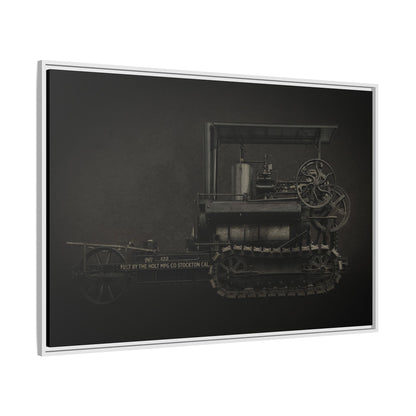 Vintage Holt Crawler Photo Wall Art on Canvas | Industrial Artwork