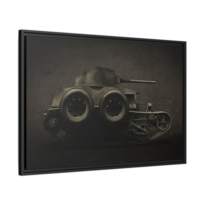 Vintage WWII  Schofield Tank Photo Art on Framed Canvas