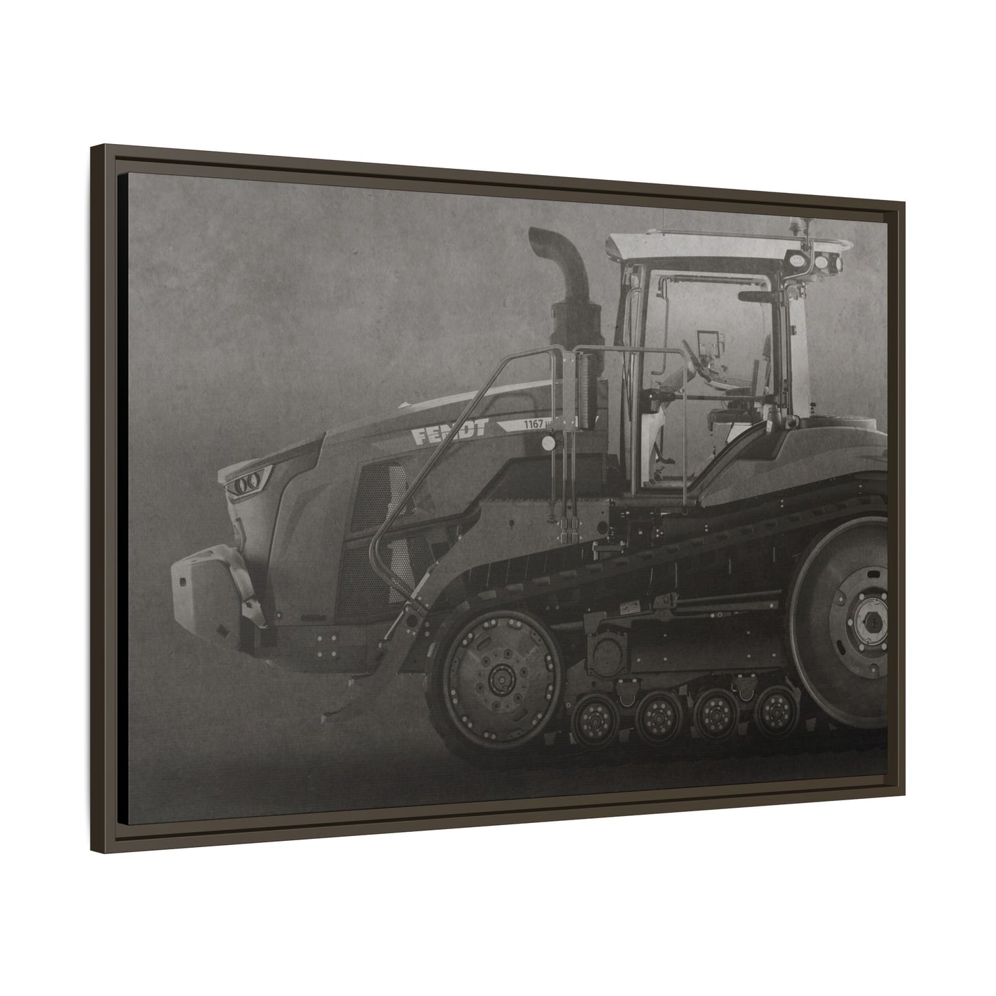 Fendt 110 Track Side View | Framed Photo Wall Art on Canvas